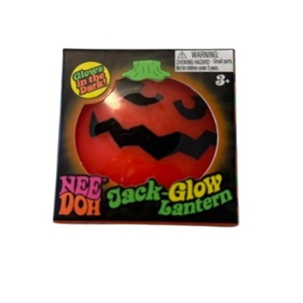 NeeDoh Jack-Glow Lantern Kids OS Orange New Halloween Squishy Fidget Toy